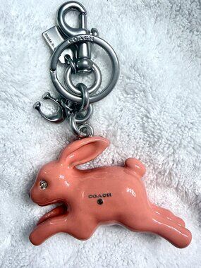 Coach Bunny Bag Charm. Like New.. Fast shipper